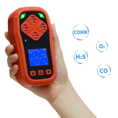 YA-CDX4 CE FCC Fabrika Fiyatı 4 in 1 Gaz Detektörü Taşınabilir Çoklu Gaz O2 CO LEL H2S Gaz Monitor Alarmı