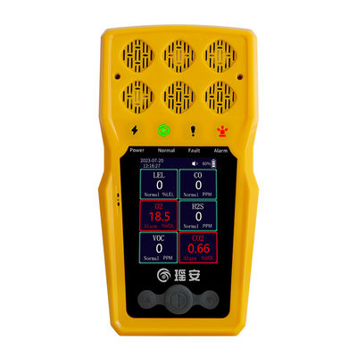 BTQ-YA-C100FT El ile taşınabilir gaz dedektörü CO O2 H2S LEL taşınabilir çoklu gaz analizatörü
