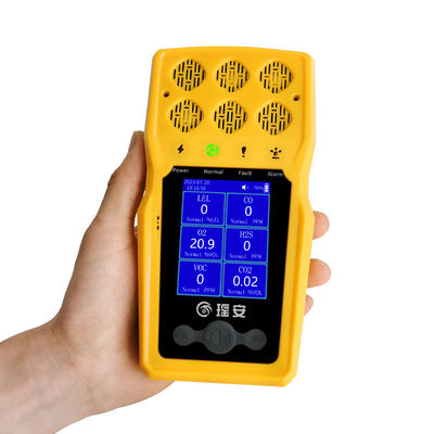 Yaoan 6 In 1 taşınabilir çoklu gaz dedektörü Monitör 700g BTQ-YA-C100FT-6