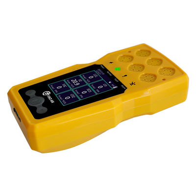 CE FCC Sertifikası Yaoan O2 CO H2S LEL VOC CO2 USB Şarjı tarafından 6 in 1 Multi Gaz Monitörü