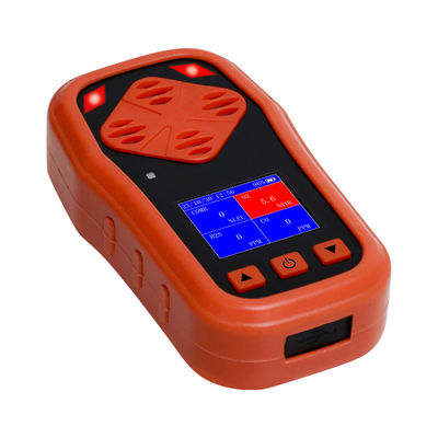 YAOAN CDX4 4 In 1 taşınabilir çoklu gaz dedektörü O2 / CO / H2S / EX LCD ekranlı gaz dedektörü