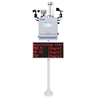 HT-MS100 Çevrimiçi AQMS Hava Kalitesi İzleme Sistemi Çevre Parametreleri Ölçümü Pm2.5 PM10 İzleme Sistemi