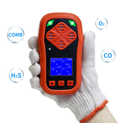 Elektrokimyasal Sensör Tip 4 In 1 Gaz Detektörü IP68 derecesi ile taşınabilir Nh3 Amonyak Meter Birlik Gaz Analizörü